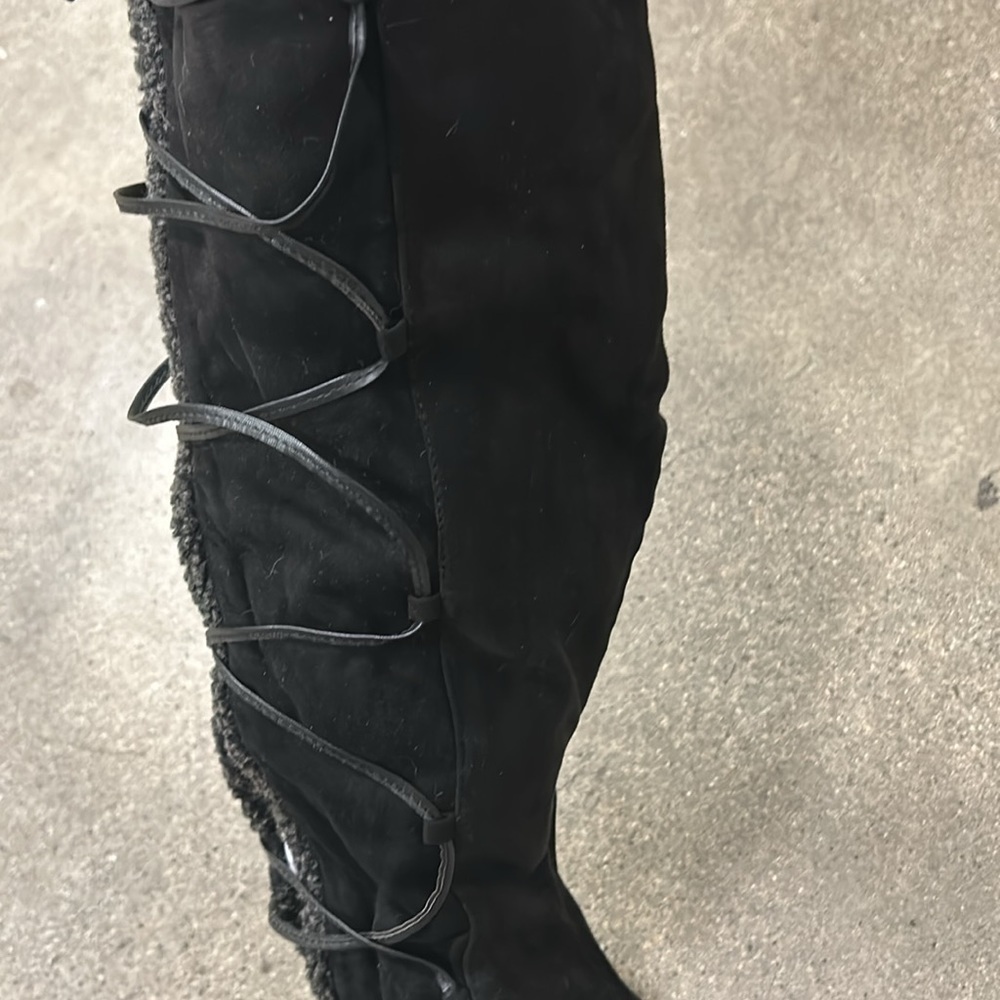 Suede Lace Up Boots - Picture 8 of 8